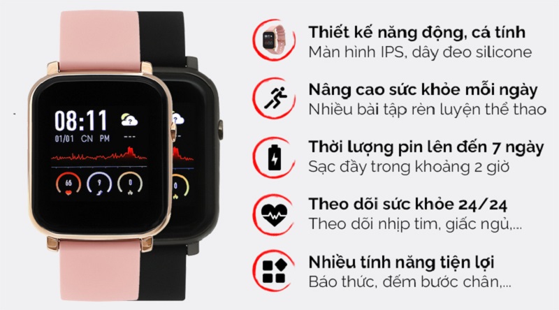 Tính năng hỗ trợ theo dõi sức khoẻ trên BeU B1 giúp bạn cải thiện giấc ngủ ngon hơn.